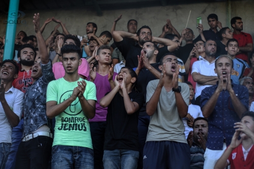 جماهير غزة ملعب اليرموك كأس فلسطين