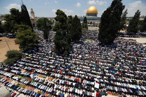 صلاة الجمعة في المسجد الأقصى شهر رمضان